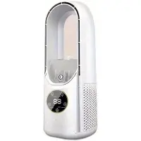 OEM Mobiele bladventilatoren - Towerventilator - Energiezuinige ventilator - Tafelventilator met LED-verlichting - Luchtzuiveraar - Bladloos - Wit