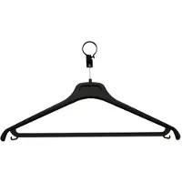 Unilux veiligheidskledinghangers LOCKY PLUS, zwart, 20 stuks