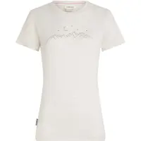 Icebreaker - Women's Merino150 TechLite S/S Sparkling Stars - Merinoshirt XL, wit