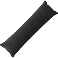 vidaXL Kussensloop HOUTEN Zwart 40 x 145 cm Fluweel