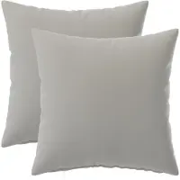 vidaXL Kussensloop 2 st HEERLEN Grijs 45 x 45 cm Polyester