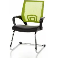 Hjh OFFICE VISTO NET V - Vergaderstoel / bezoekerstoel Zwart / Groen