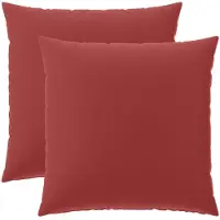 vidaXL Kussensloop 2 st HEERLEN Wijnrood 60 x 60 cm Polyester