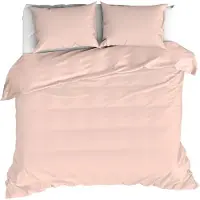 MOODIT Dekbedovertrek Basil Pearl Pink-240 x 200 / 220 cm | Lits-Jumeaux