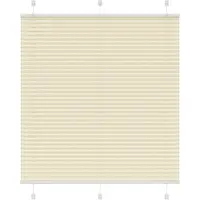 vidaXL Plissé rolgordijn 115x100cm stofbreedte 114,4cm polyester crème