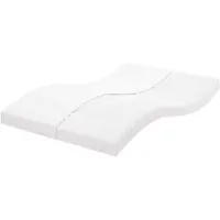 vidaXL Schuimmatras 7 zones hardheid 20 ILD 120x220 cm wit