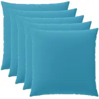 vidaXL Kussensloop 6 st HEERLEN Lichtblauw 65 x 65 cm Polyester