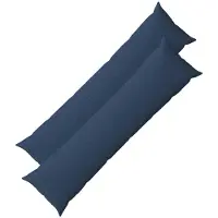 vidaXL Kussen met kussen HEERLEN 2 st Blauw Stof