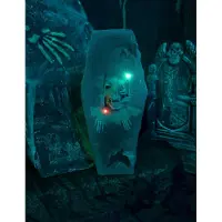 Vegaoo Doodskist met licht / geluid 41cm (zwart grijs)
