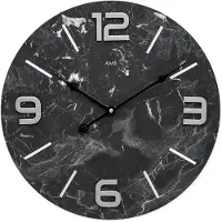 AMS - 9707 - Wandklok - Kwarts - 40cm