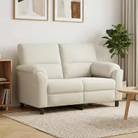 vidaXL Bank Crèmekleurig 154 x 85 x 93 cm fluweel