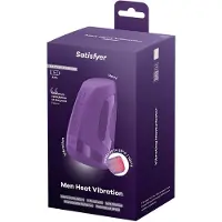 Satisfyer Men Heat Vibration | Masturbator met verwarmingsfunctie & 12 trilprogramma's | werkt op batterijen (3×AAA) | huidvriendelijke siliconen | waterdicht (IPX6) | toys voor mannen