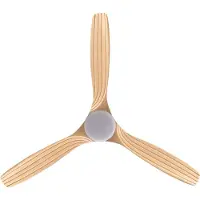 Create - Plafondventilator 40W silent Ø132 cm - Met Licht 3 kleurtemperaturen - Programmeerbare 1-4H - 6 Snelheden - Zomer/Winter functie - WIND CUP