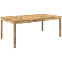 vidaXL Tuin Eettafel Wit 196 x 100,5 x 75 cm Massief Acacia Hout