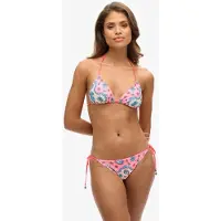 Superdry Triangelbikinitop met Koordjes Roze Grootte: 42