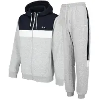 Slazenger Herenset trainingspak (Grijs gemêleerd/Navy)