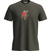 Icebreaker - Merino 150 Tech Lite S/S Tee Bear Catch - Merinoshirt L, zwart