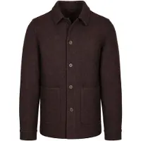Suitable Overshirt Wool Bouclé Bruin