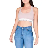 Calvin Klein Dames/Dames Logo Katoenmix Bralette (Roze)