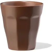 HEMA Koffiekopje 250ml Mirabeau Aardewerk Donkerbruin (donkerbruin)