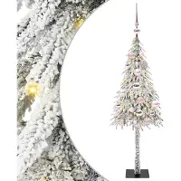 vidaXL Kerstboom met 150 LED met standaard Wit 120 cm PE en Staal
