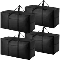 Famanu – 4 Stuks 120L Extra Grote Sterke Verhuisdozen met Deksel