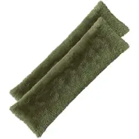 vidaXL Kussensloop 2 st HEERLEN Groen 40 x 145 cm PV Fleece