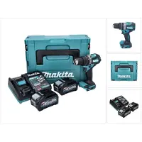 Makita HP 002 GM201 accu-slagboormachine 40 V 64 Nm borstelloos + 2x accu 4,0 Ah + oplader + Makpac