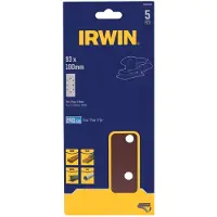 Irwin schuurvel 190 x 93 mm K120 zelfhechtend, met perforatie voor B+D, 5 stuks.