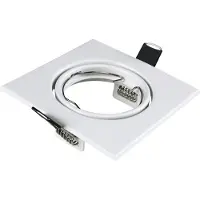 Tsong GU10 inbouwspots compleet - 20 stuks - vierkant wit - LED 5W 465lm daglichtwit 6000K - incl. fittingen - 230V