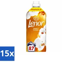 Lenor 15 x - Wasverzachter - Amber & Orchidee - Fris & Zacht - 87 Wasbeurten - Voordeelverpakking - 15 stuks