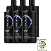Syoss 6 x Intense Plex Shampoo - Diepgaande reparatie voor beschadigd haar - 440 ml - Voordeelverpakking - 6 stuks