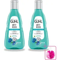Guhl 2 x Anti-roos shampoo met blauwe malva - 250 ml - Voordeelpakket - 2 stuks