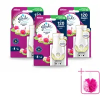 Glade 3 x - Houder Elektrische Olie - Relaxing Zen - Bulkverpakking - Relaxatie - Douchemop - Ontspanning