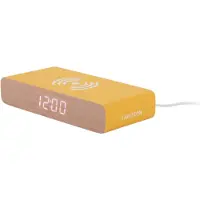 Karlsson Retro Flat LED Wekker | 16.1x3x7.6cm | Bright geel