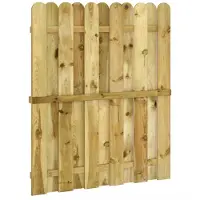 vidaXL Tuinpoort 100 x 125 cm Massief grenenhout Groen