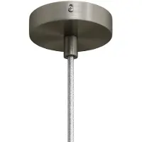 Creative Cables Mini Metalen Cilindrische Rozenset Met 1 Centraal Cilindrisch Gat
