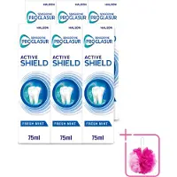 Sensodyne 6 x - Tandpasta - ProGlasur Active Shield - Fresh Mint - Frisse Munt - 75 ml - Bulkverpakking - Tandpasta - Douchemop - Glazuurbescherming