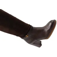 Hispanitas Dames Alabama bruine leren laarzen (38), Leer, 5 tot 8 cm, Casual HI265079