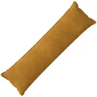 vidaXL Kussensloop HOUTEN Geel 40 x 145 cm Microfiber Fleece