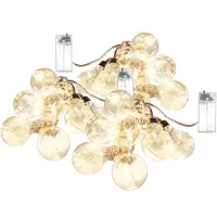 COM-FOUR® decoratieve lichtketting - aangename, warmwitte verlichting