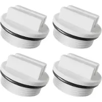 Merkloos Set van 4 afsluitstukken voor inlaatbuizen, diameter 1,5 inch, geschikt voor zwembaden en spa's