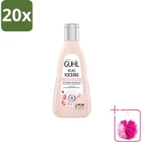 Guhl 20 x - Shampoo - Rijke Voeding - 250 ml - Bulkverpakking - Voedend haarshampoo - Douchemop - Droog haar