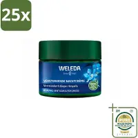 Weleda 25 x - Nachtcrème Versterkend - Blauwe Gentiaan & Edelweiss - 40 ml - Wasstrips - Nachtcrème - Huidversterkend - Collageengehalte - Huidcontouren - Huidverzorging