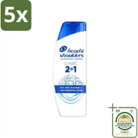 Head & shoulders 5 x – 2-in-1 – Classic – 300 ml - Wasstrips - Anti-roos Shampoo - 2-in-1 Shampoo - Roosbestrijding - Hoofdhuid Verzorging - Shampoo En Conditioner