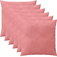 vidaXL Kussensloop 6 st HEERLEN Roze 60 x 60 cm fluweel