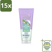 Unilever 15 x – Shampoo Scrub – Kokos Volume Boost – 200 ml - Wasstrips - Haarvolume - Kokos Shampoo - Haarverzorging - Exfoliatie - Fris Haar