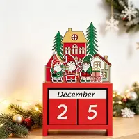 Dripio Houten adventskalender, herbruikbaar, 7,5-13 cm, rood