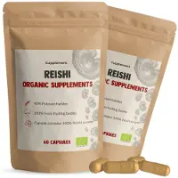 Cupplement 2x Reishi Organic Supplements 60 capsules