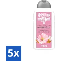 Le Petit Marseillais 5 x – Shampoo – Amande Douce & Graines de Lin Bio – 250 ml - Voordeelverpakking - 5 stuks